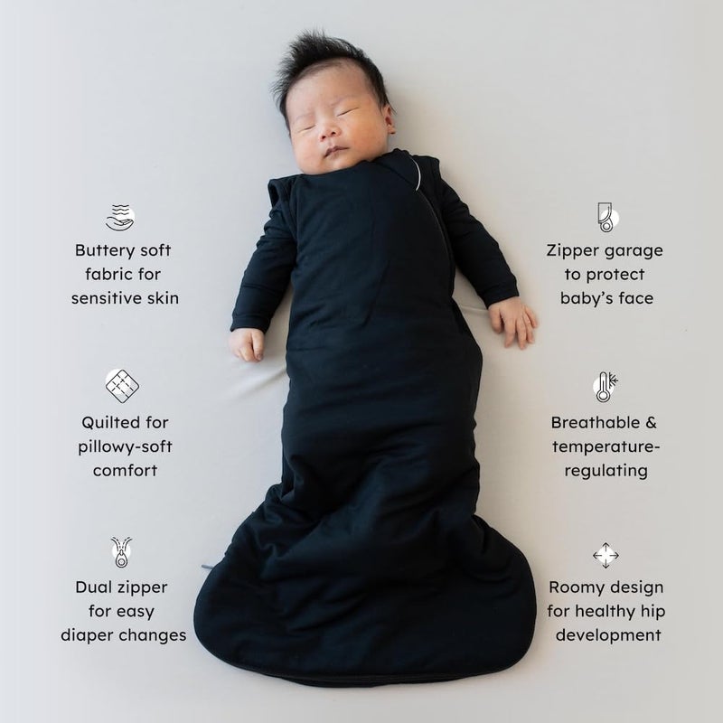 KYTE BABY Unisex Rayon Made From Bamboo Sleep Bag for Babies and Toddlers, 1.0 Tog (Medium, Midnight) - Image 3